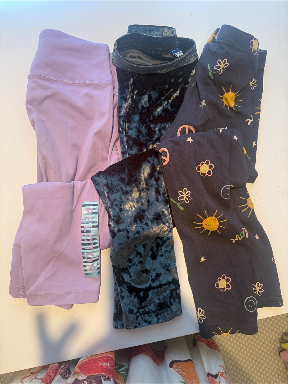 Old navy and Peloton leggings girls